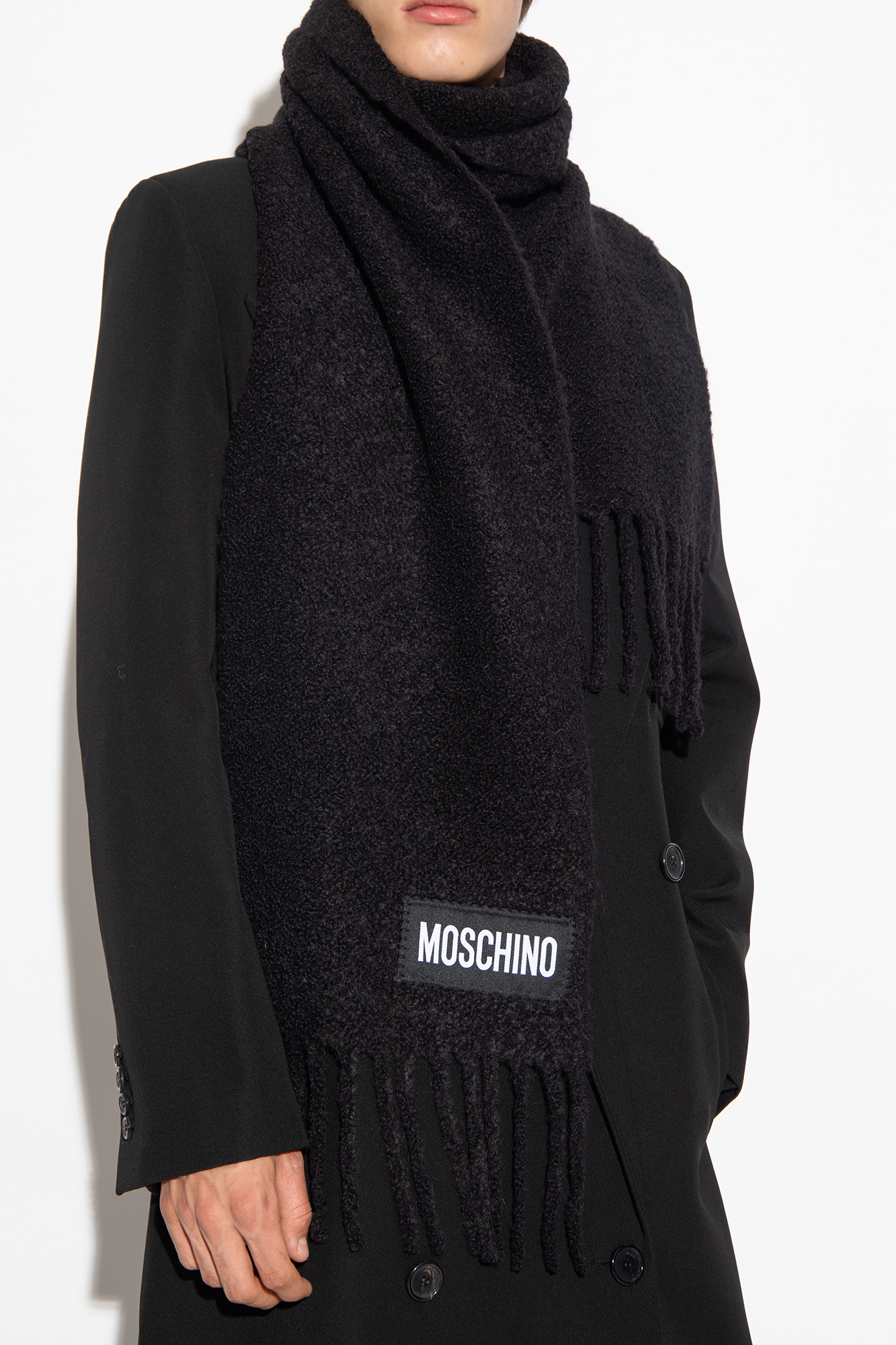 Moschino black hot sale scarf